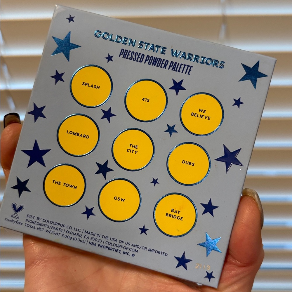 Price FIRM New Golden State Warrior Eye Shadow Palette - Picture 6 of 7